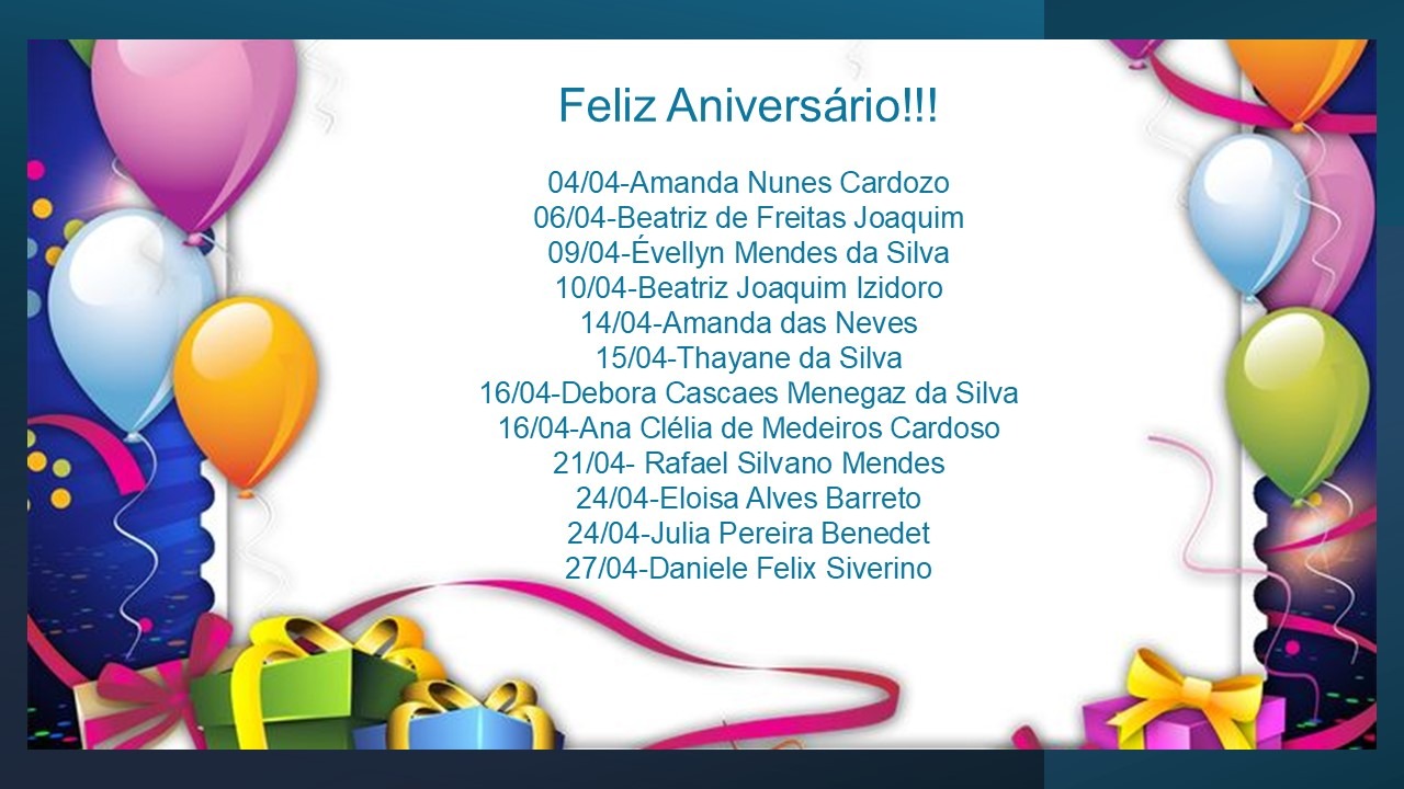 PARABÉNS HOJE E SEMPRE!!!