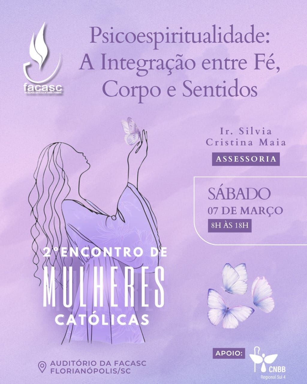 Faculdade Católica de Santa Catarina promove encontro de espiritualidade voltado às mulheres