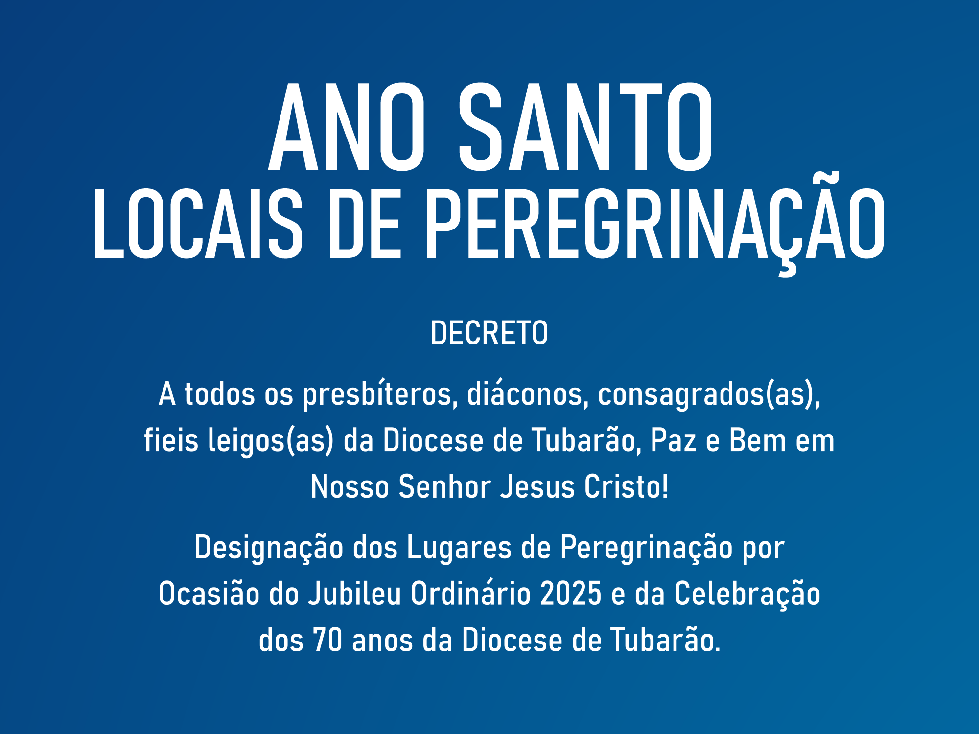 Ano Santo - Locais de Peregrinação