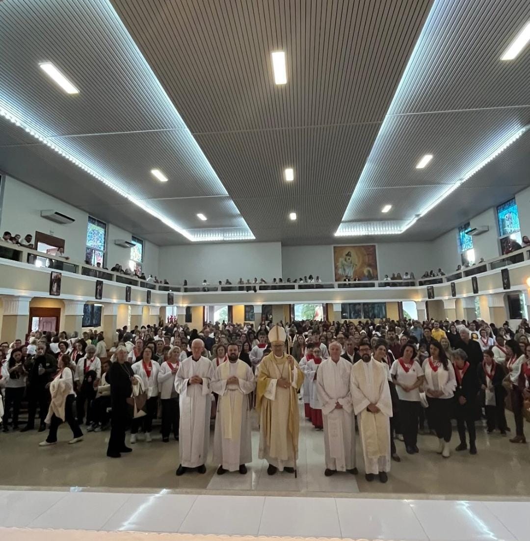 Peregrinação Diocesana reúne centenas de membros do Apostolado da Oração em Gravatal
