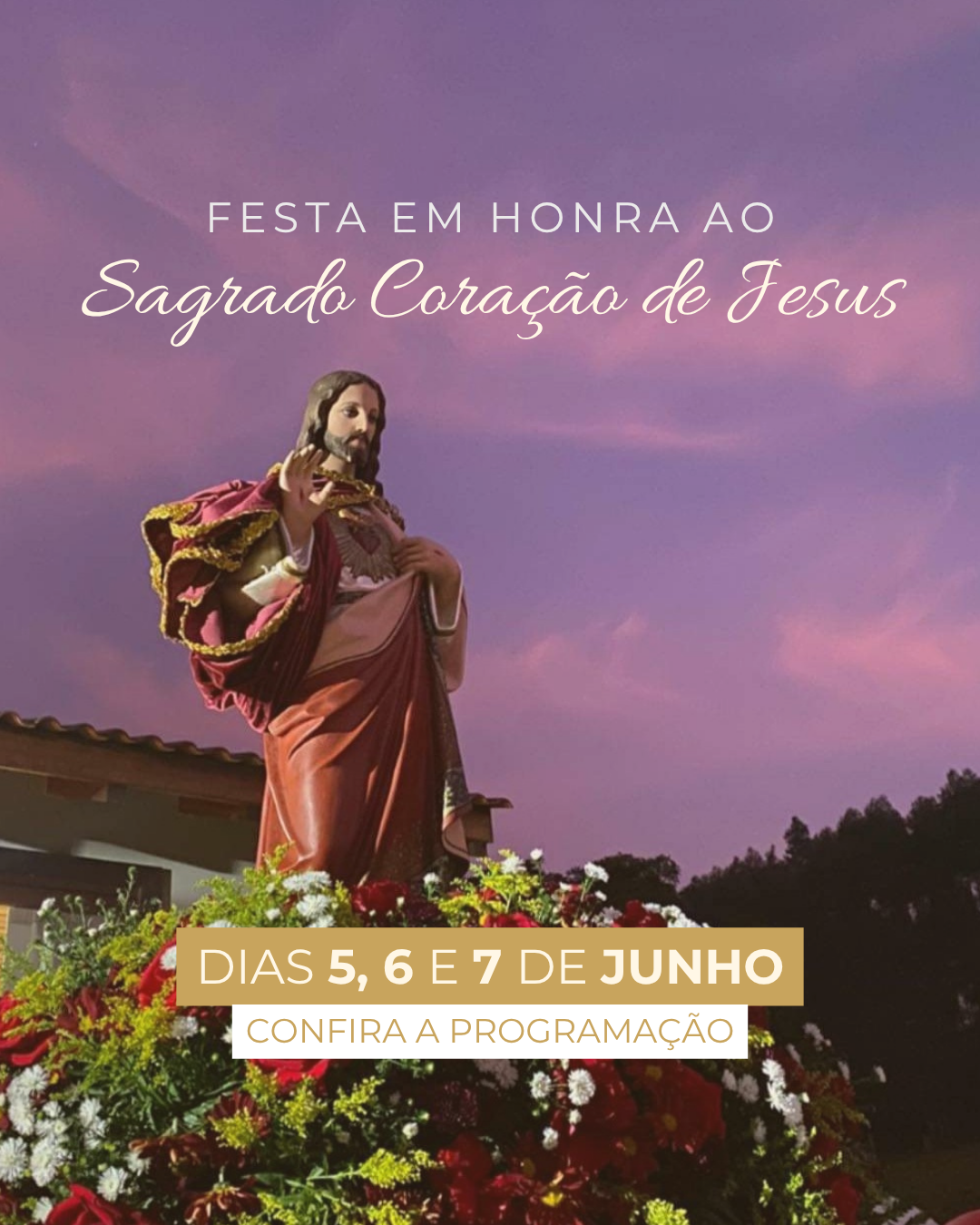 Paróquia Nossa Senhora do Bom Parto celebra Festa em Honra ao Sagrado Coração de Jesus