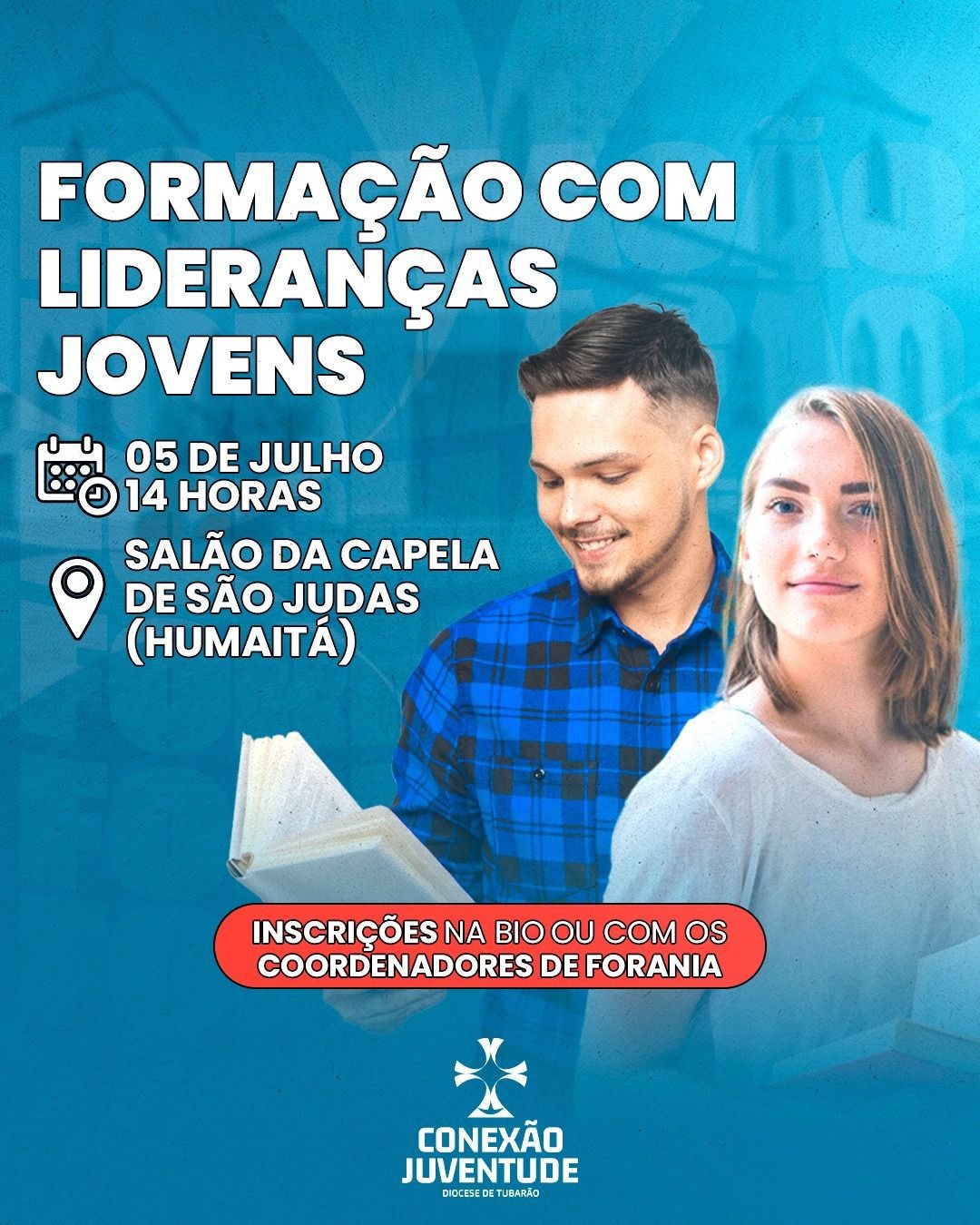 Formação de lideranças jovens da Diocese acontece em julho na igreja São Judas Tadeu