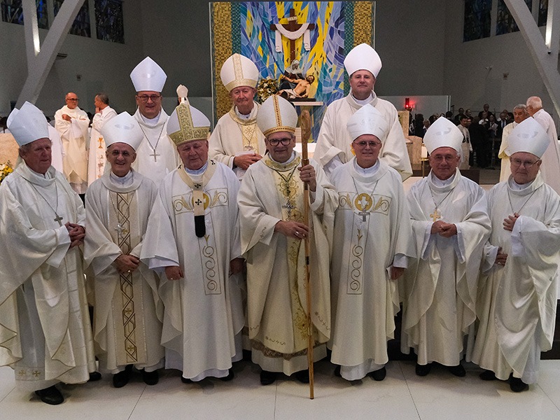 Dom Adilson Pedro Busin, CS toma posse como 7º bispo da Diocese de Tubarão