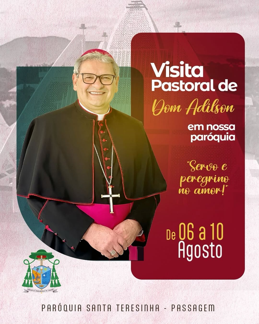 Dom Adilson Pedro Busin, CS, realiza visita pastoral à Paróquia da Passagem