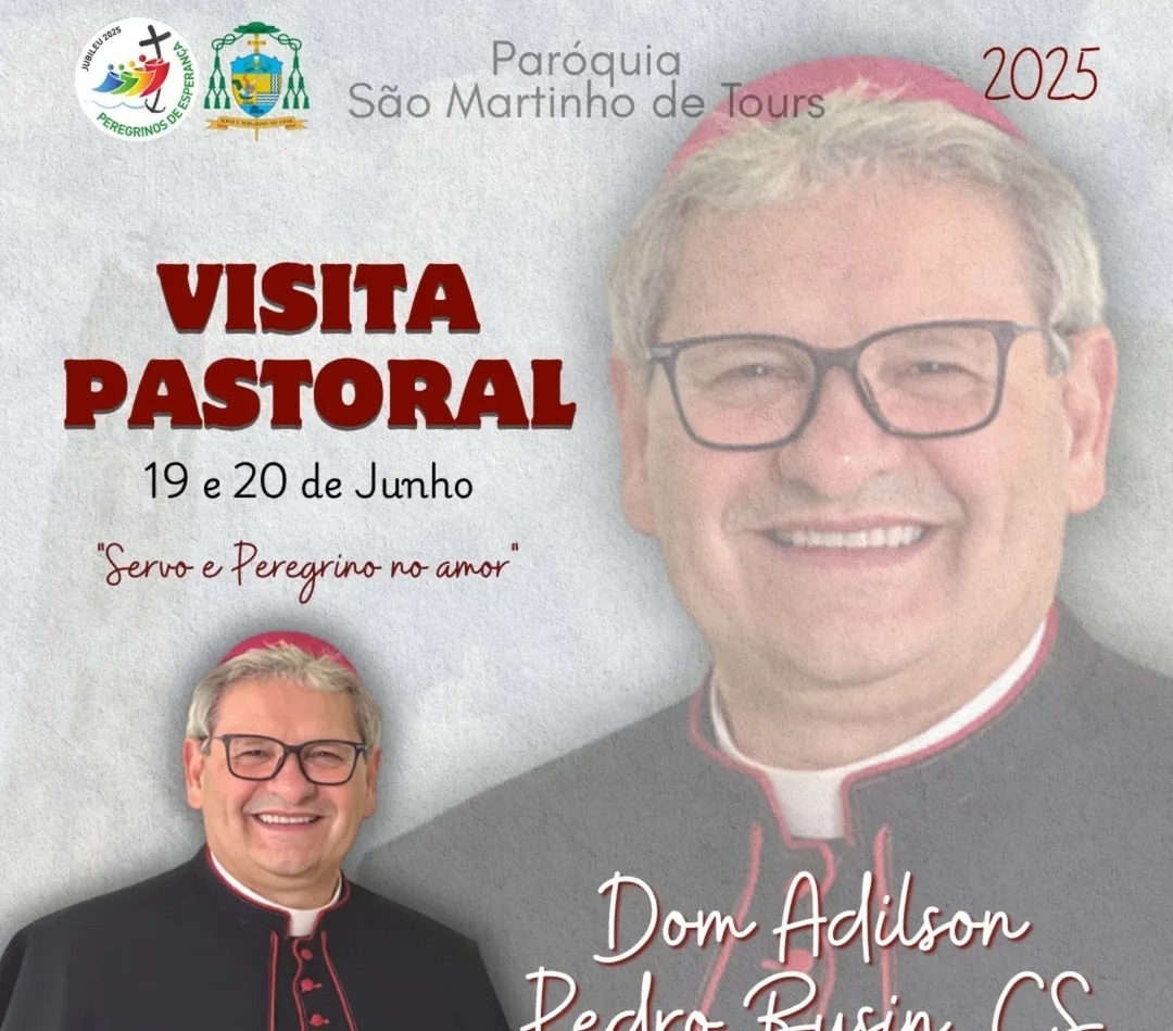 Dom Adilson Pedro Busin, CS, realiza visita pastoral à Paróquia São Martinho de Tours
