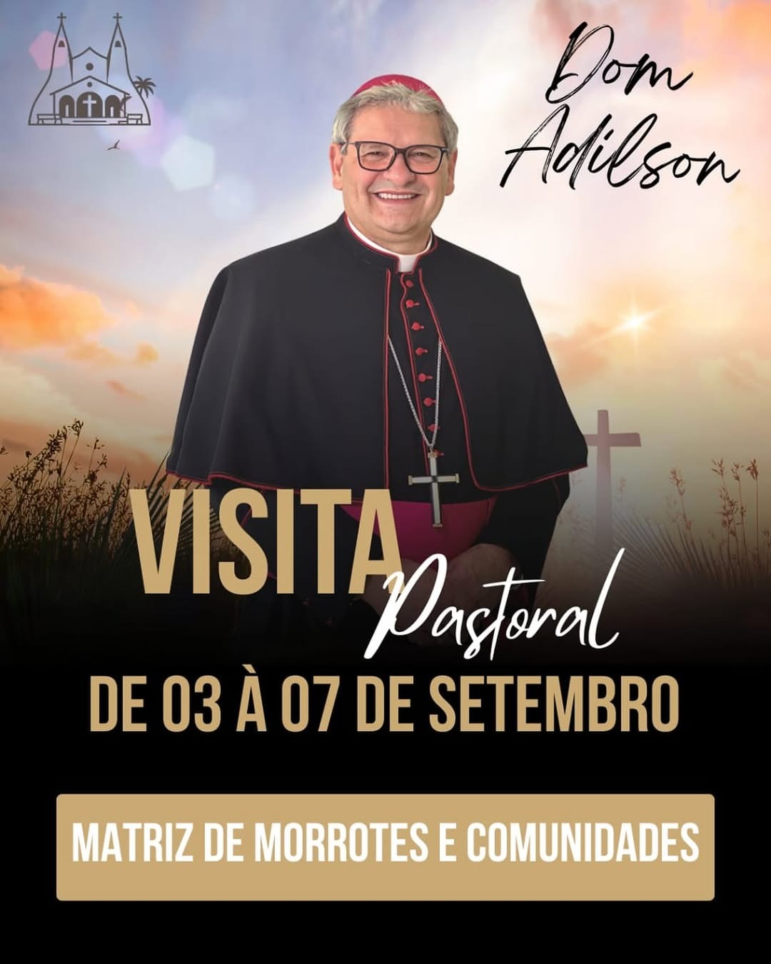 Dom Adilson Pedro Busin, CS, realiza visita pastoral à Paróquia do Morrotes 