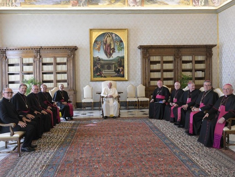 Bispos da CNBB Sul 4 encontram o Papa Francisco