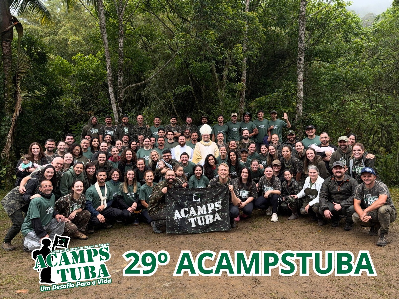 29º AcampsTuba reúne jovens em dias de oração, convivência e renovação espiritual