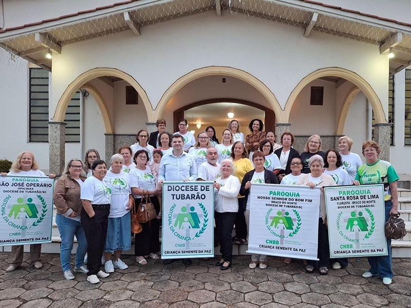 Pastoral da Criança celebra 40 anos com missa na Paróquia Nossa Senhora de Fátima, em Tubarão