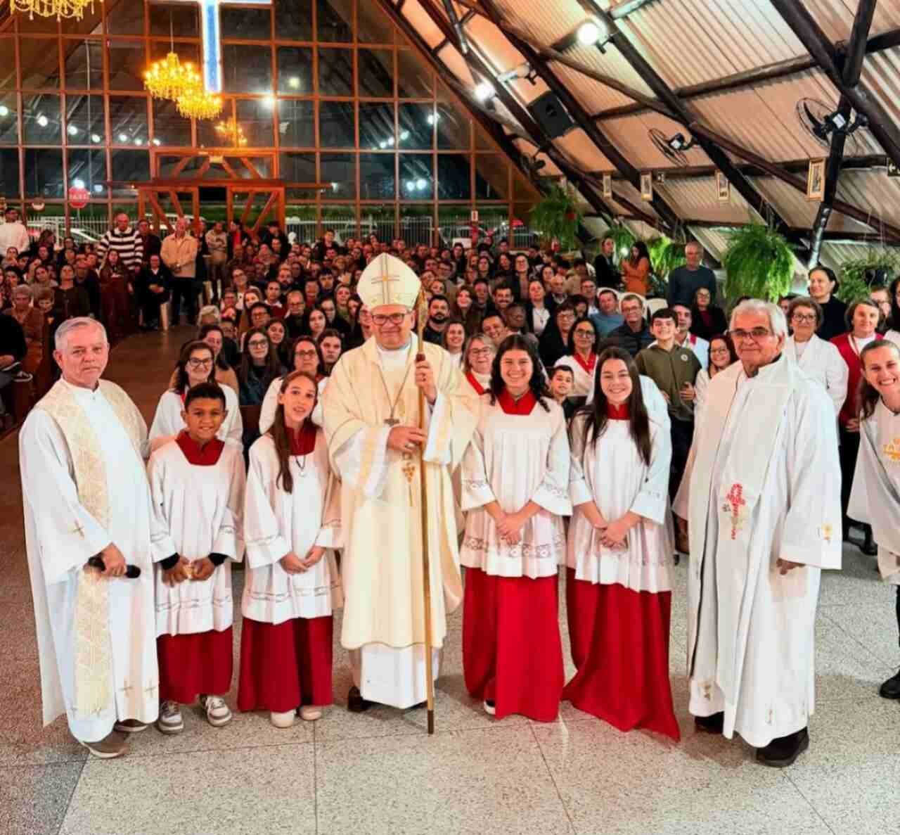 Dom Adilson Pedro Busin, CS, realiza visita pastoral à Paróquia de Nova Brasília, em Imbituba