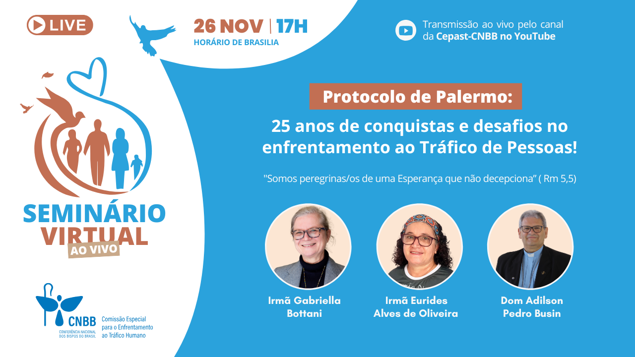 Dom Adilson Busin participa de seminário virtual sobre os 25 anos do Protocolo de Palermo