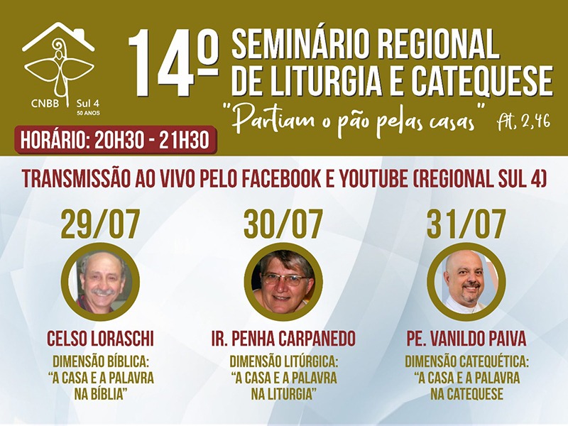 14º Seminário Regional de Liturgia e Catequese acontece na próxima semana