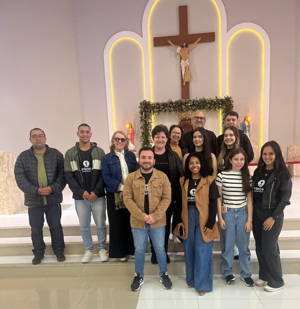PASCOM da Diocese de Tubarão realiza peregrinação ao Santuário de Gravatal