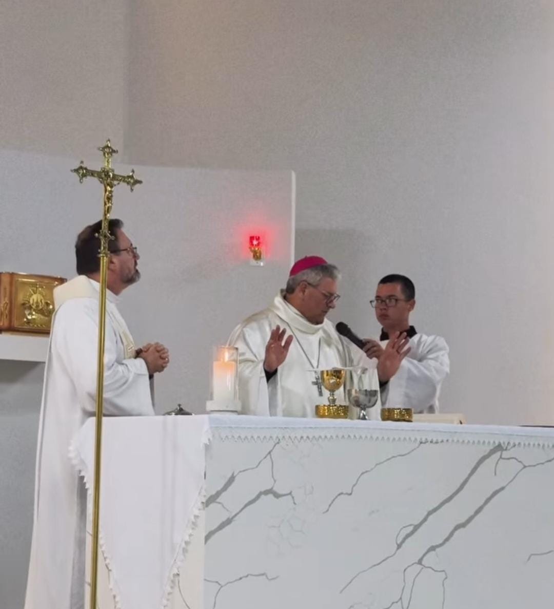 Paróquia da Passagem: bispo diocesano é recepcionado em 1º dia de visita pastoral
