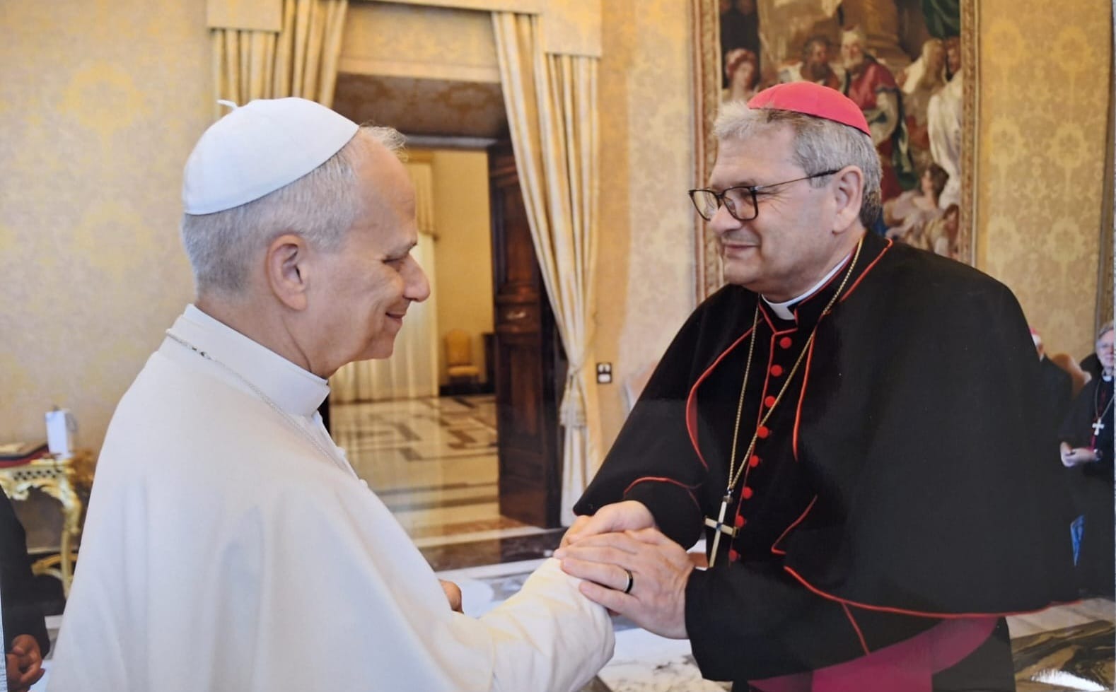 Em audiência com o Papa Leão XIV, Dom Adilson Pedro Busin, CS, expressa sua gratidão